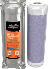 10 in Color-Changing Mixed-Bed DI Resin Cartridges, 2-Pack(Prefilled replacement picture