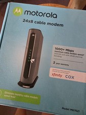 Motorola 24 X 8 Cable Modem  1000+ Mbps Never Used In Opened Box picture