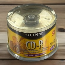 NEW Sony CD-R High Speed Recordable Disc 700 MB 1X-48X 80 Min 50 Pack Sealed picture