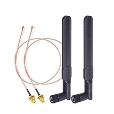 2pcs Dual Band WiFi Antenna 8dBi RP-SMA 30cm U.FL IPX IPEX RG178 Cable for PCI picture