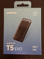 Samsung T5 EVO 4TB Portable SSD USB 3.2 Gen 1 External SSD MU-PH4T0S/AM picture