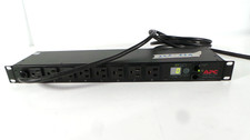 APC AP7800 Metered Rack PDU 8-Port 120V 15A Power Distribution Panel W/Ears picture