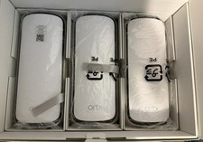 NETGEAR Orbi 970 Series Quad Band RBE973S WiFi 7 Mesh System 3-Pack Open Box picture