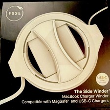 Fuse The Side Winder Cable Winder Organizer White Portable Plastic, USB-C picture