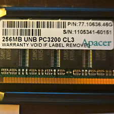 Apacer 256MB DDR1 SDRAM PC-3200 CL3 Unbuffered 184-Pin DIMM 77.10636.46G picture