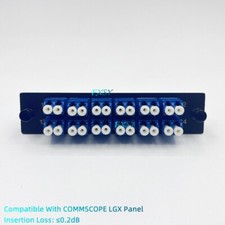 LGX Fiber Optical Panel 12 LC Duplex Adapter OS2 Compatible COMMSCOPE EK5809-001 picture
