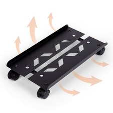 Computer Tower Stand, Adjustable Mobile CPU Stand, Metal picture