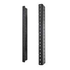 RIVECO 2 PCS 6U Rack Rails, Tapered Holes Mount Rails for 6U, black picture