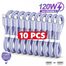 10-Pack USB-C Charging Cable 120W Fast Charging Braid Charging & Data picture