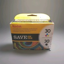 Kodak 30 Black And Tri-Color Genuine Ink Cartridges Combo Pack New  picture