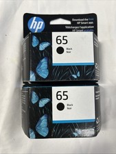 Genuine HP 65 2 pack Black Ink Cartridge N9K02AN Original Exp - 05/27 picture