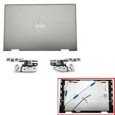New LCD Back Cover+Hinges N09645-001 For HP ENVY X360 15-EW 15-EY 0013DX 0023DX picture