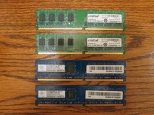 Crucial/Nanya 4GB (4x1GB) DDR2 RAM 2Rx8 PC2-5300 DDR2-667 240-Pin Desktop Memory picture