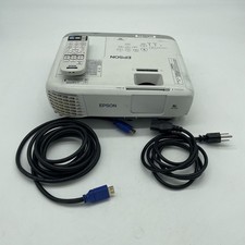 Epson PowerLite 107 LCD Projector Model H859A White HDMI with Remote and Cords picture