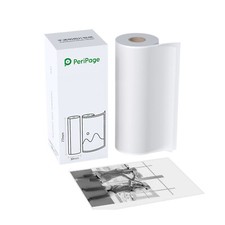 1pc PeriPage 77 x 30mm Translucent Photo Sticker BPA-Free Adhesive Thermal Paper picture