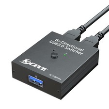 USB 3.0 Switch Selector, Bi-Directional USB Switch 2 in 1 Out / 1 in 2 Out,  USB picture