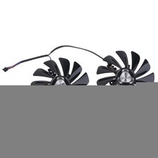 Pair Fans Cooler Fan For XFX RX 5600 5700 XT RAW II FDC10U12S9-C 95mm picture