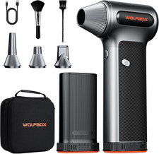 MF200-2PK Compressed Air Duster, 2 Swappable Batteries & Case picture