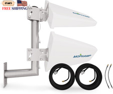 MIMO 2  x2 External 4G LTE/5G Log Periodic Antenna 698-3800 MHz 10dBi Works NEW picture