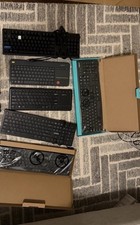 Keyboard bundle, some new some used. Razer huntsman elite, etc picture