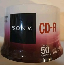 Sony 50 Pack CD-R Blank 700MB 1-48X Recordable Disc New picture