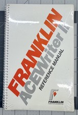 Franklin ACEWriter II Reference Manual Apple II - New & Sealed picture