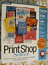Broderbund The Print Shop Select Big Box Vintage Software 7 CDs + books picture