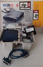 Iomega 100MB External Zip Drive Z100P2 Parallel Port w/Box Disks Cable 02653B00 picture