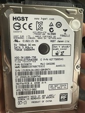 Western Digital 750GB SATA 2.5 Inch Laptop HDD Hard Drive WD7500BPVX 5400RPM picture