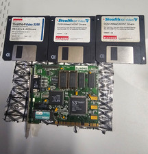 Vintage Diamond Stealth 64 PCI Graphics Card + 3 Driver Disks Set picture