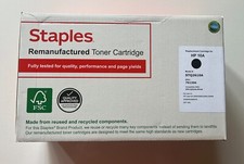 Toner Cartridge Staples Black Standard Yield Replacement HP 10A picture