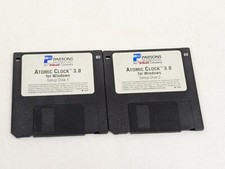 Parsons Technology Atomic Clock 3.0 For Windows Floppy Disks 1997 picture
