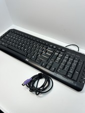 HP 5189 Multimedia Keyboard Wired PS/2 Black P/N 5188-6077 Rev 2.0 picture