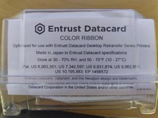 Lot of 7 Entrust CR805 513382-203 Primer Color Ribbon, CMYKP-KP CR805 picture