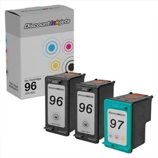3PK DI Ink Replacement for HP 96 (2xblk) & HP 97 (1xColor) Use in 6940dt 6980dt picture
