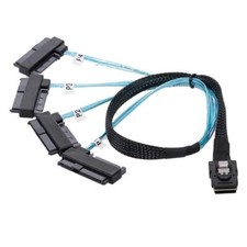 Cablecy 36Pin Mini SAS SFF-8087 Host to 4 SFF-8482 Target SAS Hard Disk Cable picture