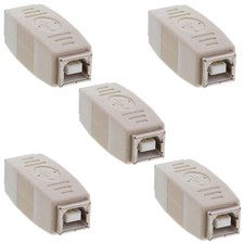 5 Pcs USB Type B Female to Female Coupler Printer Scanner Adapter Gender Changer picture