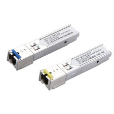2Pcs SC Connector 3km 1.25GB/s SFP-BX03-D Tx1550nm/RX1310nm Transceiver Module E picture