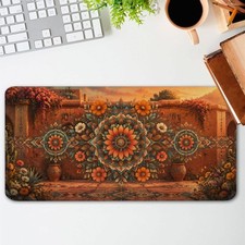 Boho Floral Mandala Mouse Pad Rustic Desert Style Soft Comfortable for Home Of picture