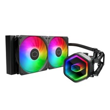 Cooler Master 240 Core II CPU Liquid Cooler, Dual Chamber Pump, Customizable ... picture