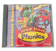 Jump Start Phonics CD-ROM Ages 4-6 PC/Mac 1999 Educational Games Homeschool Kids picture