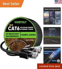 150 ft Cat 6 Outdoor Ethernet Cable - 10Gbps Waterproof Direct Burial Solution picture