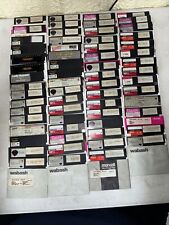 Untested Vintage Apple II 2 Floppy Disk Games Huge Large Lot Of 64 Disks 5.25