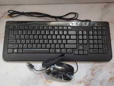 Alienware SK-8165 Wired USB Multimedia Keyboard Black with HP Mouse. picture