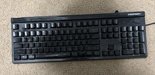 CyberPower PC Gaming Keyboard Wired USB Black Works Good Condition picture