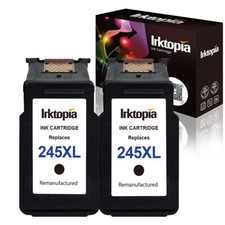 2 Packs PG-245 XL Black Ink Cartridges for Canon MG2922 MG2924 MG2522 MG2500, picture