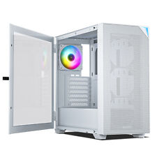 VETROO AL800 White Mid Tower PC Computer Case E-ATX/ATX Tempered Glass Type-C picture