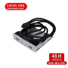 US STOCK 19Pin to USB 3.0 2Ports USB3.0 PC Front Panel Bracket with Cable picture