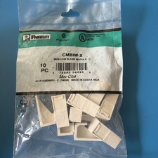 Panduit Pan-Net CMBIW-X Mini-Com Blank Module White Lot of 10 New Open Box picture