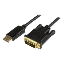 (2 Pack) StarTech DisplayPort to DVI Converter Cable DP to DVI Adapter 3ft picture